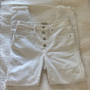Madewell Women's White 10” High-Rise Skinny Jeans